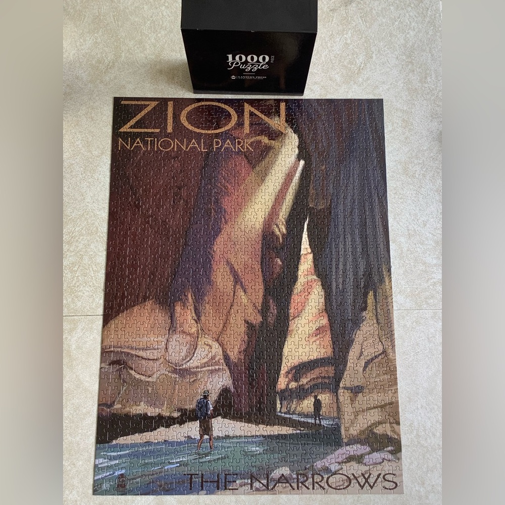 1,000 Piece Puzzles Zion Narrows EUC